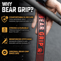 Premium Heavy-Duty Neoprene Padded Weight Lifting Straps – Extra Long & Durable