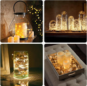 2M Battery Fairy Lights 6 Pack, Warm White Glow