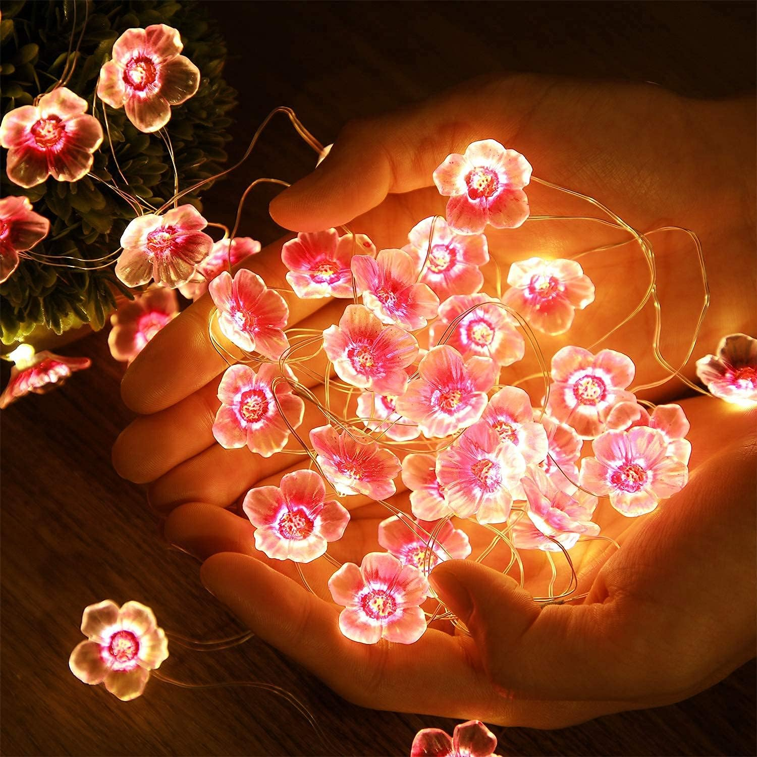 Battery Operated pink fairy lights