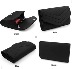 Suede Clutch Bag for Women – Elegant Evening, Shoulder & Crossbody Handbag