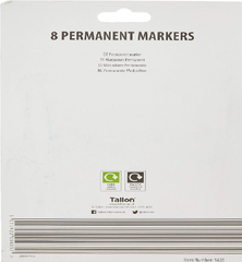 Permanent Markers Set – 8 Vibrant Colours Fine Point Pens for Writing & Art