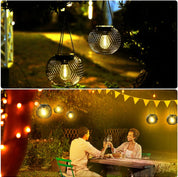 2 Pack Solar Lanterns – Waterproof Hanging Garden Lights