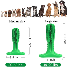 Dog Toothbrush Chew Toy – Natural Rubber Teeth Cleaning & Dental Care for Puppies