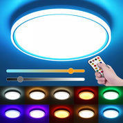 28W RGB LED Round Ceiling Light – Remote Control