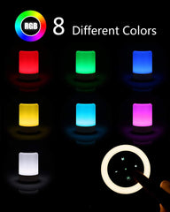 Touch RGB Bedside Lamp with 4 USB Charging Ports