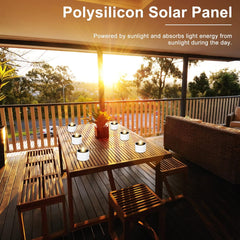 6 Pack Solar LED Flameless Tea Lights Waterproof