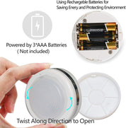 Wireless Battery Puck Lights with Remote – 4000K Natural White