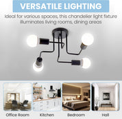 Sputnik Ceiling Light 8-Light Adjustable Modern Flush Mount
