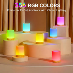 Rechargeable RGB Touch Night Light for Bedroom