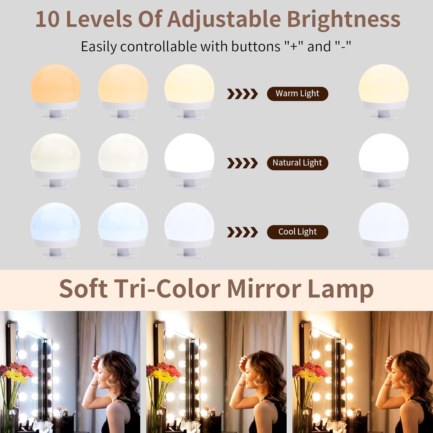 3 color mode vanity lights

