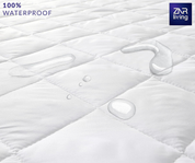 Super King Waterproof Mattress Protector – 40cm Deep, Breathable, Noiseless Cover
