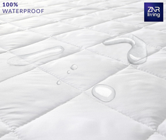 Super King Waterproof Mattress Protector – 40cm Deep, Breathable, Noiseless Cover