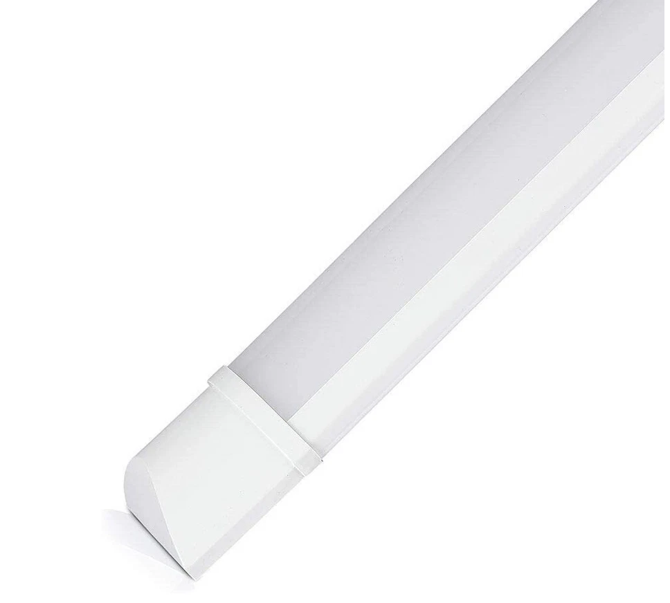 LED Batten Light 6500K Daylight Fluorescent Strip Light Slim Fitting