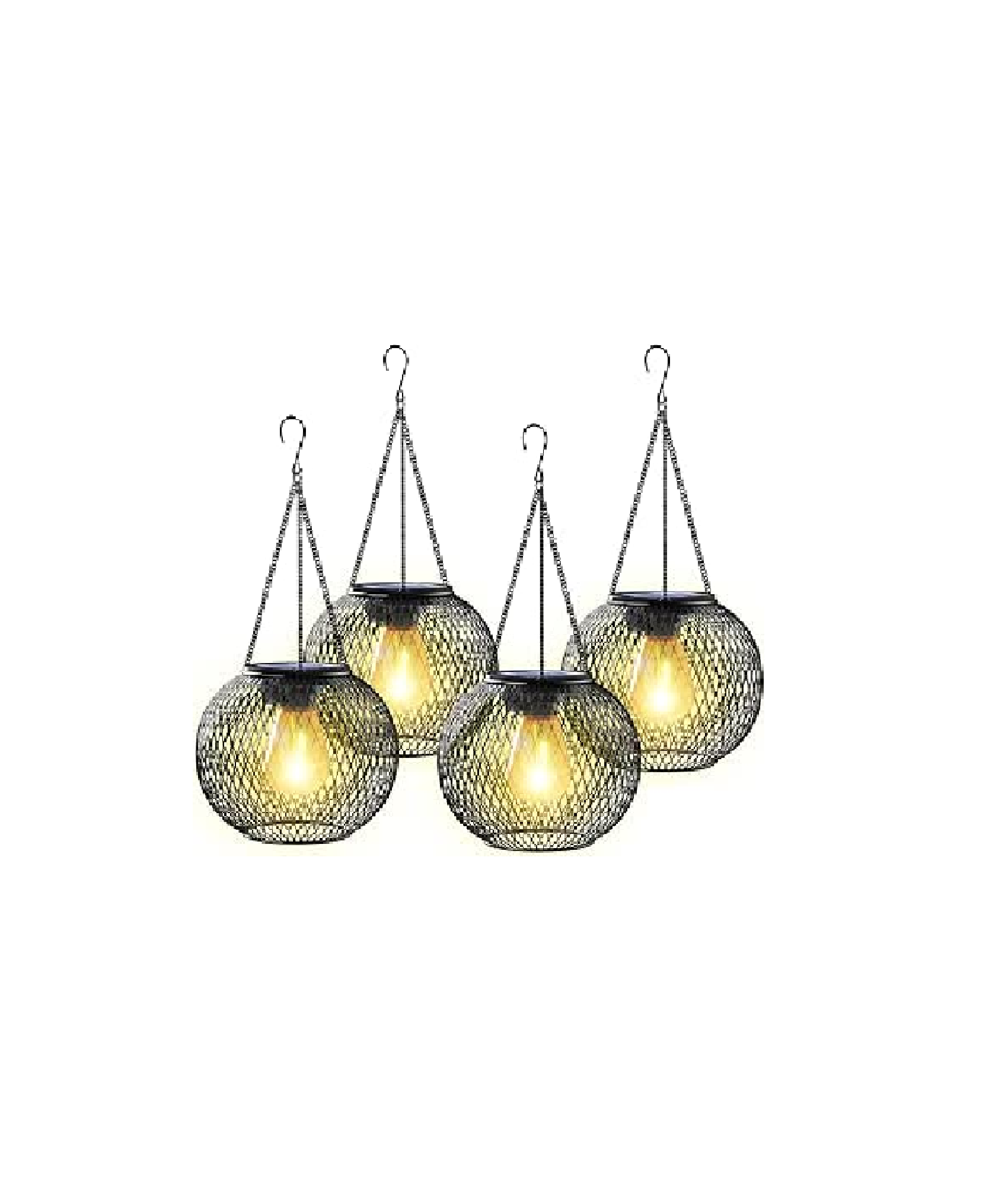 2 Pack Solar Lanterns – Waterproof Hanging Garden Lights