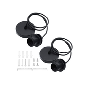 2 Pack E27 Pendant Light Fitting Ceiling Rose Pendant Modern Light Pendant Fitting Ceiling Fitting Set for Ceiling Pendant Light with 1M Cable