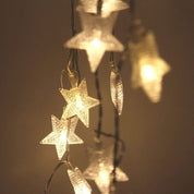 Warm White Star Fairy String Lights – 6M, 40 LEDs