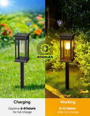 4-Pack Warm White Solar Garden Lights