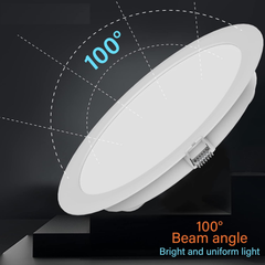 24W LED ROUND Recessed Ceiling Flat Panel Ultra Slim White Panel Light for Commercial Lighting