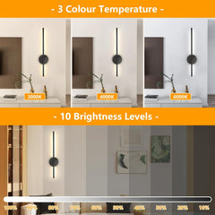 2 Pack Rechargeable Wall Sconce Lights with Remote, Dimmable