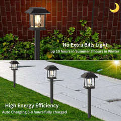 6 Pack Solar Garden Pathway Lights – Waterproof Outdoor Lamps