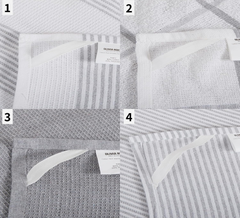 4 Pack Cotton Tea Towels – Absorbent & Durable Kitchen Dish Cloths, Silver