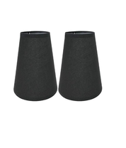 2 Pack Linen Lampshades – E14/E27 for Table & Wall Lamps