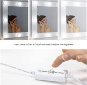 LED Strip Lights Kit with Touch Sensor Dimmer Switch | 10 Bulbs