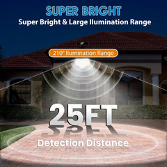 2 Pack Solar Lights Outdoor, 128 Led Super Bright Lamp, Wireless Waterproof Solar Flood Light, Security Motion Sensor Wall Light