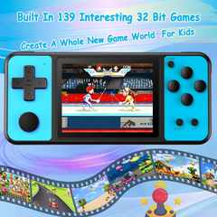 32-Bit Handheld Game Console for Kids with 139 Built-In Retro Games, 3.0