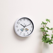 8-Inch Retro Silent Wall Clock, Non-Ticking Round Design for Home, White