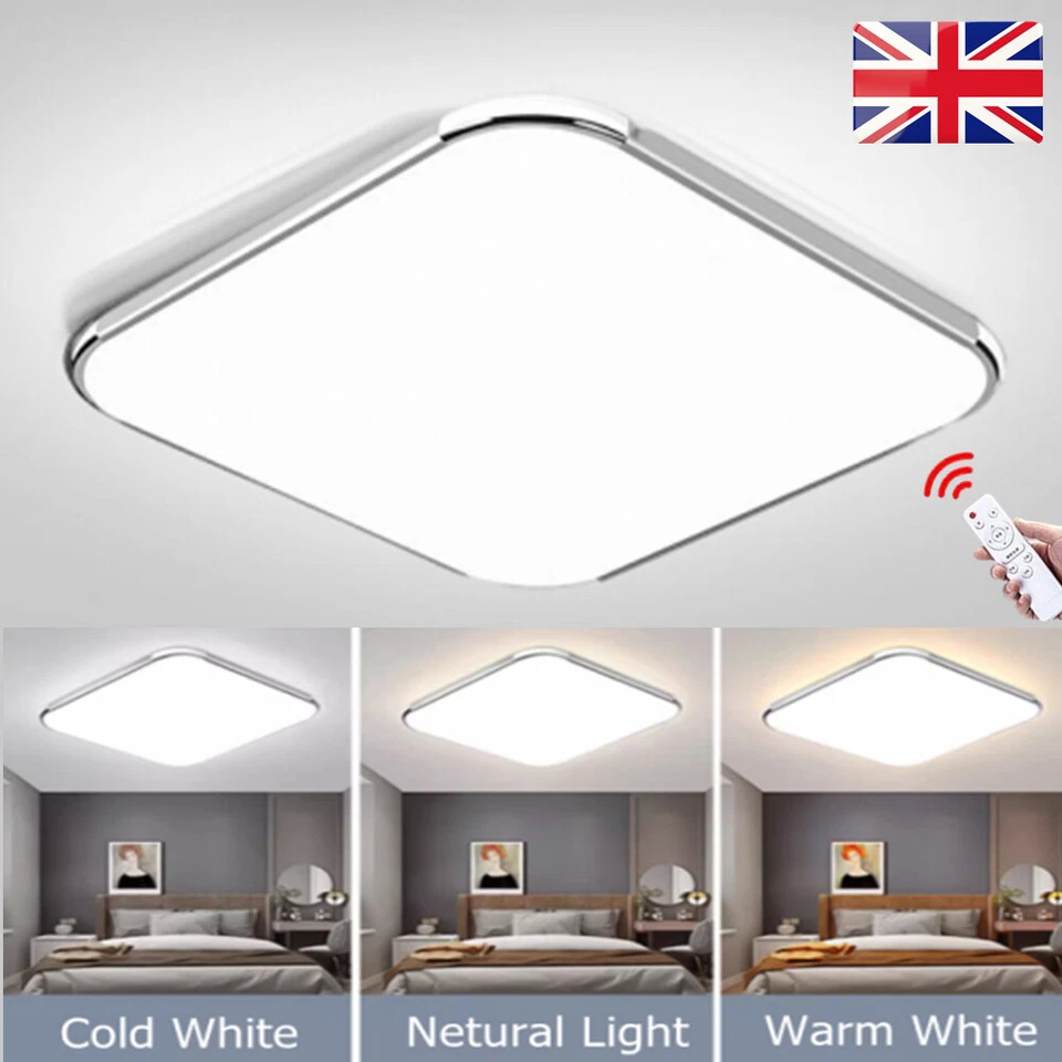 Modern 24W Dimmable LED Ceiling Light with Remote