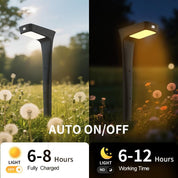 Solar Garden Pathway Light, Waterproof Warm White Outdoor Lamp
