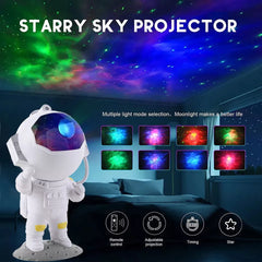 Astronaut Galaxy Star Projector Night Light - Starry Nebula Ceiling Lamp