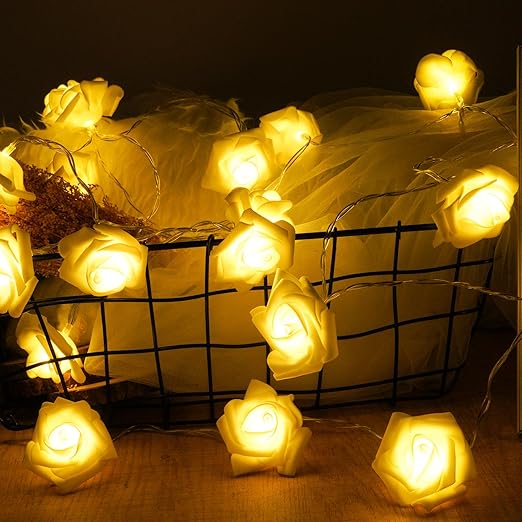 Romantic Rose Fairy String Lights for Bedroom & Decor