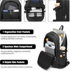 Anti-Theft Laptop Backpack – 15.6