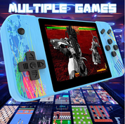 Handheld Game Console with 800 Classic Games, 3.5" Screen, TV Support – Blue