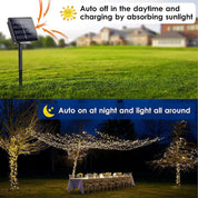 Solar Fairy Lights Outdoor – 72ft / 22M 200 LED Warm White