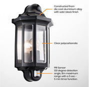PIR Motion Sensor Garden Lantern