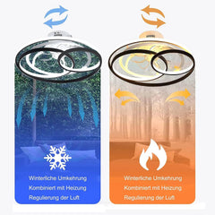 Ceiling Fan with LED Light & Remote Control