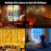 40 LED star string lights colorful