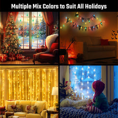 40 LED star string lights colorful