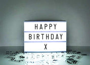 A4 Cinematic Light Box with 105 Letters & Colour Emojis