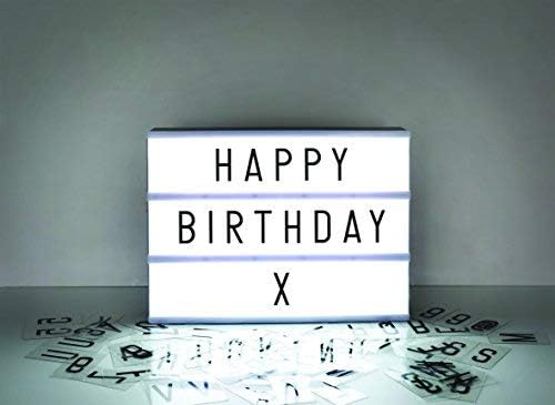 A4 Cinematic Light Box with 105 Letters & Colour Emojis