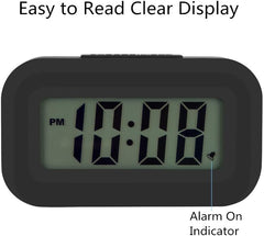 Small Digital Travel Alarm Clock – Easy to Read, Snooze Light, Ascending Alarm, 12/24H