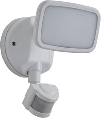 Alma Floodlight Twin LED Outdoor Fitting with PIR Motion Sensor - Black