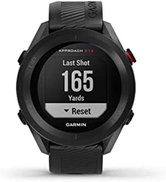 Approach S12 GPS 44mm Golf Watch – 43,000 Courses, On-Course Features, 30-Hour GPS, Black