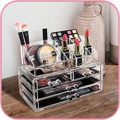 Clear Acrylic Cosmetic Organizer Drawers – Jewelry & Makeup Storage Case