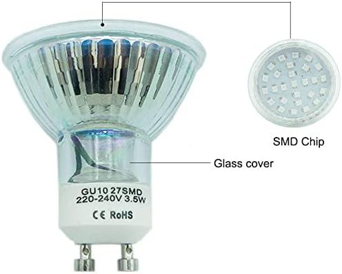 2 Pack GU10 LED Blue Bulb