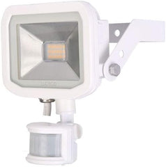 Guardian Slim Flood Light with PIR Motion Sensor and 1 Metre Cable, 12.5 x 8.5 cm, 8 Watts, 3000K Colour Temperature, White