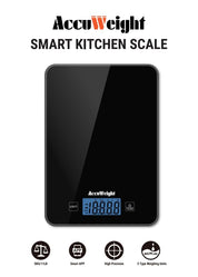 CK780 Bluetooth Kitchen Scale – 5kg/11lb Smart Food Scale with Nutrition Calculator, Backlit LCD & Batteries Included